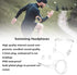SYH&AQYE Waterproof Short Cord Headphones, 3.5mm Sport Wired Swimming Earbuds, Ergonomic In-Ear Headphones, White