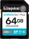 Kingston Canvas Go Plus 64GB SD Card | Up to 200MB/s | Class