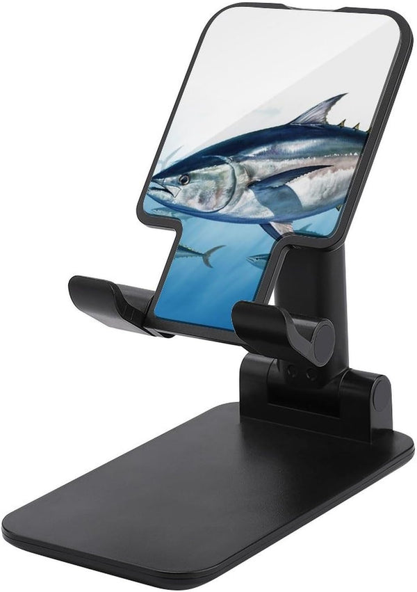 FekiLoot Bluefin Tuna Cell Phone Stand for Desk Foldable Adjustable Mobile Phone Holder