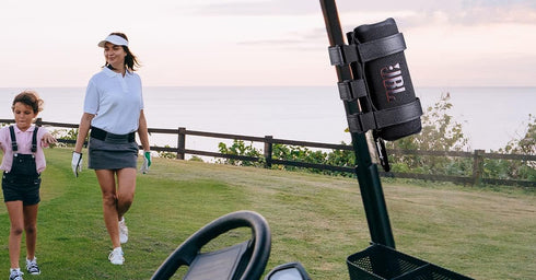 co2CREA Portable Speaker Mount for Most Bluetooth Wireless Speakers, Adjustable Strap Attachment for Golf Cart, Bike