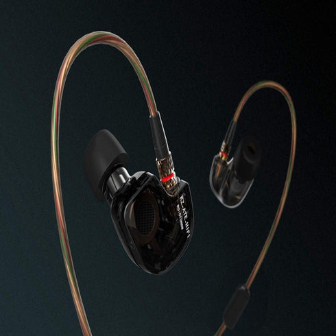 Kz ATE HiFi Copper Driver Ear Hook Earphones for Sports, Running, with Foam Eartips & Microphone.