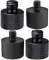 4 Pcs Aluminum Camera Screw Adapter Set, 1/4" Male to 3/8" Female and 3/8" Male to 1/4" Female Adapters