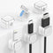 MoKo 6 Pack Magnetic Cable Clips, Under Desk Cable Management, Adhesive Magnetic Cord