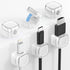 MoKo 6 Pack Magnetic Cable Clips, Under Desk Cable Management, Adhesive Magnetic Cord