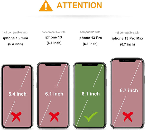 KIHUWEY Compatible with iPhone 13 Pro Case White - Wallet with Credit Card Holder, Premium Leather Magnetic Clasp