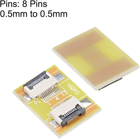 uxcell 0.5mm Pitch 8 Pin to 8 Pin Extension Connector Adapter for FFC FPC Cable, Extend Zip HDD