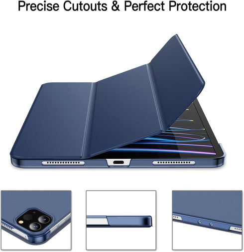 JETech Case for iPad Pro 11 Inch - Slim Hard Back Shell Smart Cover with Auto Wake/Sleep, 2022/2021/2020 Model (Navy)