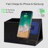COSOOS Fast Wireless Charger with Desk Organizer, Desk Phone Charger Compatible with iPhone 15/15 Pro/15 Pro