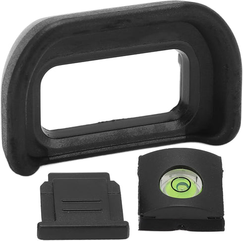 A6600 A6500 A6400 Viewfinder Eyecup Kit, Lightweight Plastic Rubber, Black - Protects Optical Viewfinder, Includes