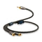 3.28ft Audiophile HiFi Audio RCA Cables-RCA to 3.5mm,15 AWG,4N OFC Core,Gold-Plated Plug,with