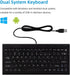 CUQI Mini Keyboard, Small Wired 82 Scissor Keys, USB Compact Keyboard for Windows, Android, Raspberry Pi