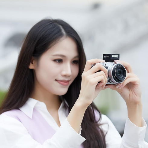 GODOX iM20 5 3s 440 Mini On-Camera Flash, Power Levels, Recycle Time, Full Power Flashes, Black, Compatible with Canon