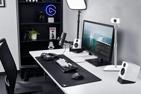 AceTaken 500,StreamCam,Lenovo,Elgato White Webcam Stand for Logitech Brio Neo Webcams