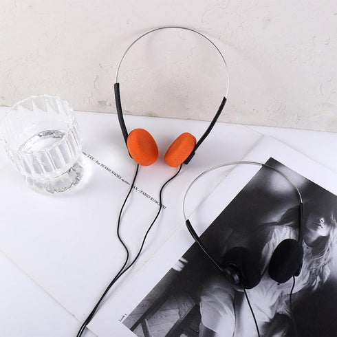 generic Mp3,Sports,Photo Retro On-Ear Headphones,Wired Stereo Headphones Lightweight Headphone with Adjustable Headband
