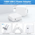 MacBook Pro Charger - 118W USB C Fast Power Adapter for MacBook Pro/Air 16 15 14 13 Inch, iPad Pro, 6.6ft Cable