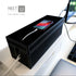 NEET Large Cable Management Box, Computer Cord Organizer to Hide and Conceal Power Cables for Desks, Black Stitched