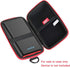 Hermitshell Hard Travel Case for Ekrist/LanLuk Portable Charger Power Bank 25800mAh (Black + Red Zipper)