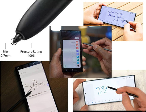 S24 Ultra Stylus Pen Replacement for Samsung Galaxy S24 Ultra 5G with Bluetooth, Touch Pen + Tips/Nibs, Titanium Black