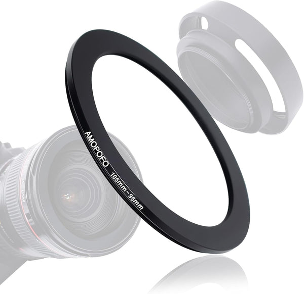 105mm to 95mm Camera Filter Ring, Step-Down Ring Adapter for 95mm UV, ND, CPL Filters
