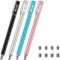 METRO Universal Stylus Pens for Touch Screens - High Sensitivity Capacitive Stylus with 8 Extra Replaceable Tips for
