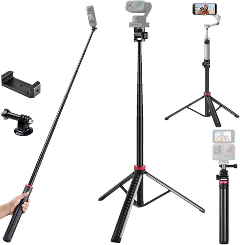 AceTaken 81'' Link-2-Pro Webcam Floor Tripod-Stand,Selfie Stick Holder for Insta360 Link 2 pro,Link