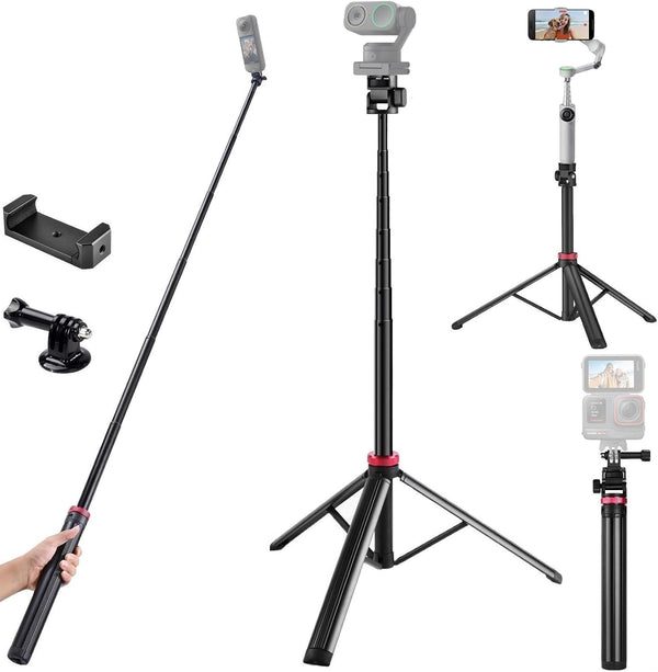 AceTaken 81'' Link-2-Pro Webcam Floor Tripod-Stand,Selfie Stick Holder for Insta360 Link 2 pro,Link