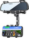 ILKCC Rearview Mirror Phone Holder for Car, 360 Rotating and Retractable Multifunctional Rear