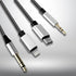 6.56FT MFi Certified Lightning to 1/4 Inch TRS Cable - 3-in-1 Stereo 1/4 TRS Cable for Headphone AMP (Lightning