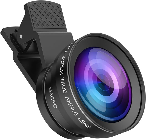 Olipiter Phone Camera Lens Kit, Upgraded 0.45X Super Wide Angle Lens, 12.5X Macro