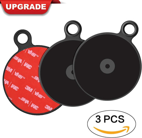 APPS2Car Dashboard Pad Mounting Disk for Suction Cup Phone Mount & Tom Tom Garmin GPS Suction Mount Sat Nav Dash Cam Holder Stick On Universal Dash Mount Pad w/3M Adhesive 70mm Diameter 3 Pcs