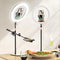UBeesize 12" Desk Ring Light with Stand & Phone Holder - Overhead Mount for Video Recording, Zoom, Live Streaming