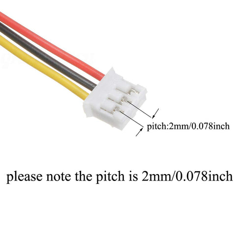 20 Sets Mini Micro JST 2.0 PH 3 Pin Connector Plug Male with 150mm Cable & Female by daier