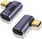 V VCOM USB C 90 Degree Adapter (2 Pack), 40Gbps Data Transfer USB Type C Male to Female Right Angle Extender for Steam