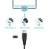 SLLEA Micro USB Data/Charging Cable for VXI B350-XT Blue Parrot Noise Canceling Bluetooth Headset
