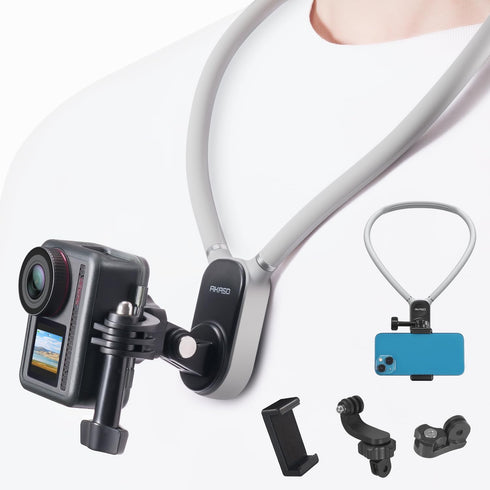 AKASO Magnetic Neck Mount Holder, Vlog Action Camera Accessories Compatible with GoPro Hero12/11/10/9/Max EK7000/Brave