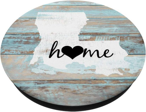 Louisiana Rustic Home Pride US State Distressed Look PopSockets PopGrip for Phones & Tablets