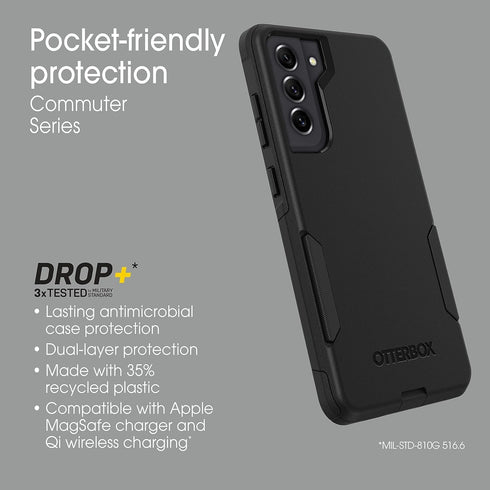 OtterBox Commuter S21 5G Packaging Series Case for Samsung Galaxy FE (Only) - Non-Retail - Black