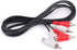 RCA Audio Piggyback Extender Cable - 5Ft 2 RCA Male to 2 RCA Male + RCA Female Piggyback Extension Audio Video AV