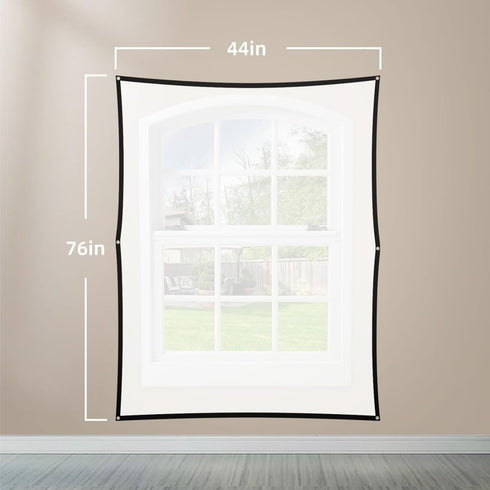 VQM 44"x 76" (80 Inch) Holographic Rear Projection Screen - Foldable & Portable Anti Wrinkle Double Sided Video