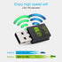 USB WiFi Bluetooth Adapter, 600Mbps Dual Band 2.4/5Ghz Mini Dongle for PC, Laptop, Desktop Wireless Network