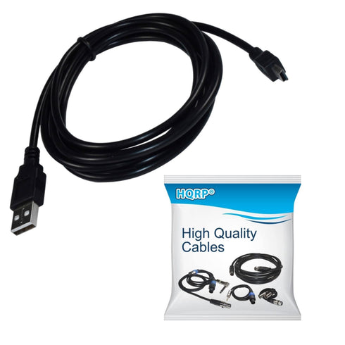 HQRP Long 6ft USB to Mini USB Cable Compatible with Sony Handycam