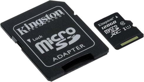 Kingston Canvas Select 128GB microSDHC Class 10 microSD Memory Card UHS-I 80MB/s R