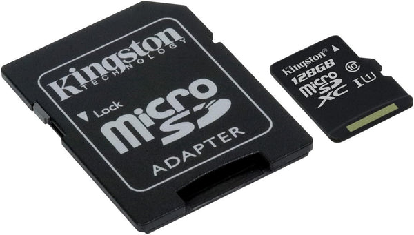 Kingston Canvas Select 128GB microSDHC Class 10 microSD Memory Card UHS-I 80MB/s R