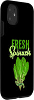 Spinach Vegetable Lover Apparel 11 iPhone Spinach Fresh Vegetable Lover Vegetarian Farmer Gardener Case