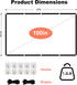 TOWOND 100 inch 16:9 Projector Screen Projection Screen Indoor Outdoor Washable Anti-Crease HD Rear Front Movies Screen