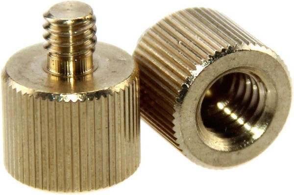 CAMVATE Tripod Thread Reducer Adapter 3/8" -16 Female to 1/4"-20 Male (2 Pieces) - 1233