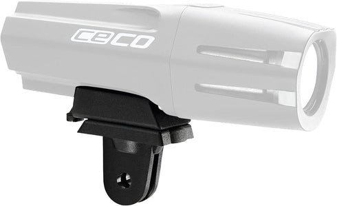 CECO-USA Mount for F-Series Bicycle Headlight, Compatible with GoPro Adapter