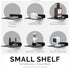 Generic 6" (1 Pack) TRINENOX Floating Wall Shelf, Wall Metal Speaker Mount Shelves for Bluetooth Speaker, Webcam, Cell