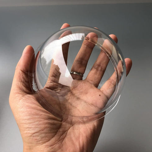 4 Inch Indoor Outdoor CCTV Replacement Acrylic Clear Cover, Surveillance Cameras Security Dome Protector Housing