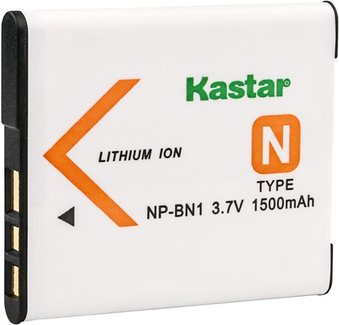 Kastar 1-Pack Battery Replacement for Sony NP-BN1 NPBN1, Type N Battery for Sony Cyber-shot DSC-WX150, DSC-WX200